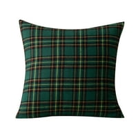 Dystyle kvadratni kauč na kauč jastuci pokrivaju škotske tartan plaćeni pamuk od poliestera za bacanje