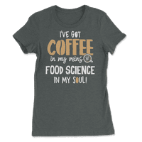 Naučna košulja hrane za poklon za ljubitelje kafe - u mojim venama i tako