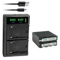Kastar NP-F baterija i Ltd USB punjač Kompatibilan sa Sony CCD-TRV CCD-TRV CCD-TRV CCD-TRV CCD-TRV CCD-TRV