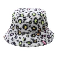 Lopecy-Sta kape za žene zasebnu kašiku šešir ženski modni leopard tisak kašiče vunene krpe ribar šešir