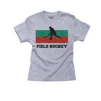 Bugarska olimpijska - polje hokej - zastava - silueta Boy's Pamučna majica