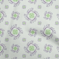 Onuone poliester Lycra Light Zelena tkanina Florals Tkanina za šivanje tiskane plovidbene tkanine uz