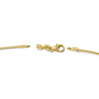 14k žuto zlatni ogrlica za ogrlice omega u odvojivoj kopči