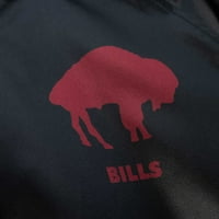 Ženska mitchell & ness Black Buffalo Bills Raglan saten puna jakna