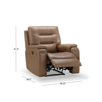 Devon & Claire Wyatt Premium Top-Grain kožna ručna stolica za preinač, deva