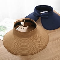 Šešinski šeširi za žene široke viseće podimljenim vizirima Žene sklopivi vizir na plaži Ljeto Roll up