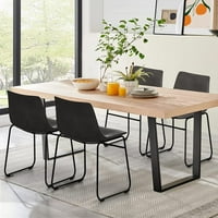 Pexfi Retro bočna stolica za ručavanje sa metalnim nogama za kuhinju, dnevni boravak, blagovaonicu,