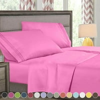 Super Deluxe Collection Hotel Quality Deep Džepni krevet za krevet, ružičasti kralj