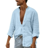 Zunfeo Muške ležerne moderske majice, pune udobne pamučne majice s kratkim rukavima labava bluza - svijetlo