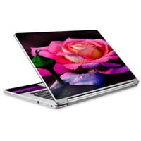 Klinovi naljepnice za Acer Chromebook R Laptop vinil zamotaj prekrasnog ruža cvijet ružičasta ljubičasta