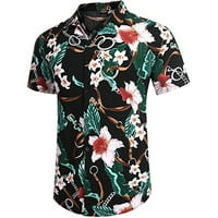 Jsaierl Muške Havajske majice Ljetna grafika Majica na plaži Casual majice kratkih rukava Dolje Down