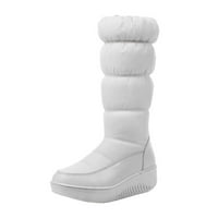 FVWitlyh čizme za žene Boots Visoki patentni patentni čizme snijega snijeg snesione pamučne cipele Warme