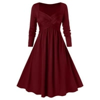 Haljine 1950 za žene Vintage, renesansne gotičke haljine s dugim rukavima, ženska kašaljska srednjovjekovna