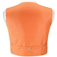 Muška haljina prsluk i mršav kravate Čvrsta narandžasta boja 2.5 Set kravata sz 3xl