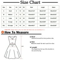 Haljine za prodaju za žene za žene s dugim rukavima Digitalna haljina za ispis V-izrez Midi Fit and