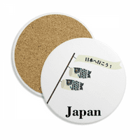 Tradicionalni japanski Lucky Koinobori Coaster Cup Cup Cup upijajuća kamena