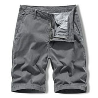 Teretne kratke hlače za muškarce opušteno fit čvrsti patentni patentni patentni zatvarač kombinezoni