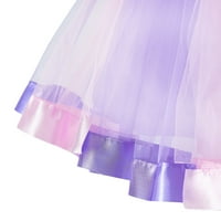Dječje djevojke Cosplay kostim PROP set mrežaste patchwork šarene suknje + krila + jednorog obruč za