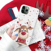 Za iPhone 12, Xmas Santa Božićne čarape Snowflake Telefon Coque futrola, za iPhone Pro XS MA XR FUNDES