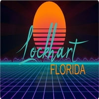 Lockhart Florida Frižider Magnet Retro Neon Dizajn