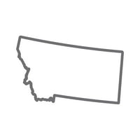 Montana Outline naljepnica naljepnica naljepnica - samoljepljivi vinil - otporan na vremenske prilike