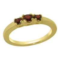 Britanci napravio 14k žuto zlatni prsten sa prirodnim prstenom od ženskog ženskog žrtava - Opcije veličine