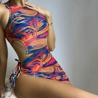 FVWitlyh bikini setovi za ženska stakla za plivanje Žene Ljeto Tri set Hollow remenske crkvene boje
