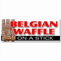 36 Belgijski vafl na naljepnici za naljepnicu za štapić, pally tijesto slatkiši lupe