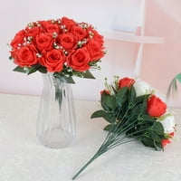 Glave svilene ruže umjetno cvijeće lažni bouquet vjenčani zabava