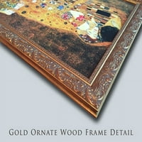 Ilustracija za pjesmu 'Priča o Zlatnom korektu' Aleksandra Pushkin Gold Ornate Wood Framed Canvas Art