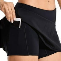 Wendunide maxi haljina za ženske kratke hlače modne teniske hlače preklopi sportski trčanje golf plus