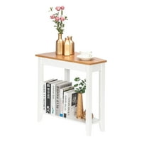 [] Jednostavna i nepravilna kauč stola svjetlo orah boja bijela