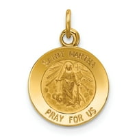 14k Saint Martha Medalja Privjesak u 14K žutom zlatu