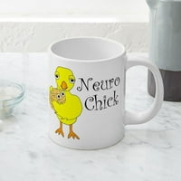 Cafepress - Neuro Chick - Keramička mega šolja