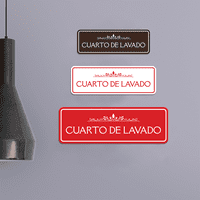 Znakovi Bylita Standard Cuarto de Lavado Sign - Medium