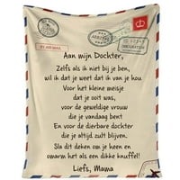 Solacol komforan omotač sa savršenim slovom pokrivač poklon za ljubitelje porodice