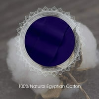 Kvalitetni lim za cijevi Thread Deep Džep Egipatska pamučna boja mornarsko plava kruta veličine