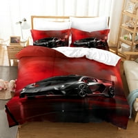 Trkački automobilski trkački krevet krevet 3d Odštampani Comfy Racecar Komform posteljina set Twin Duvet