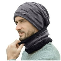Bacc dodaci pleteni šeširi zimska kapuljača zima pletena vjetra za muškarce Muški šešir topli šal kof
