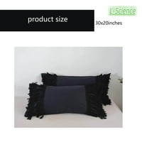 Tassel jastuk shams pamuk boho jastuk navlake ručno izrađeni jastučnici crni twin pune kraljice