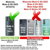 Vibecover tanak futrola kompatibilna za Motorola Moto G 5G, ukupna stražar FLE TPU poklopac, zaštitni
