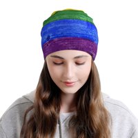 Rainbow flag obojena Slouchy Beanie za žene Muškarci Stretch Sleep Hat Funkcija Poklon Jesenska casual