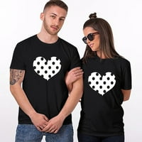 Rollbacks Valentinene majice za žene Valentinovo klopke za srce Parove Modna dukserija Crewneck Pulover