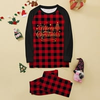 SPEMM PAJAMA GILMICE BOŽIĆ PAJAMAS Ispis dječje organske pamučne božićne pidžame Toddler