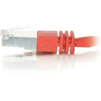 100ft oklopljeni CAT 5e oblikovani zakrčni kabel crveni