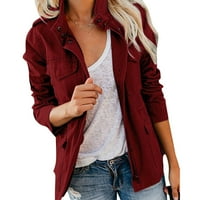 Pgeraug zimski kaputi za žene Ženska jakna Plus size Dnevna jesena Redovni kaput Regularna fit prozračna