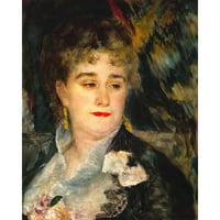 Renoir, Pierre-Auguste crni moderni uokvireni muzej umjetnički print naslovljen - madam charpentier