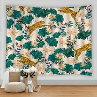 Životinjska tapiserija zid viseći tropski palminski cvijet uzorka boemska tapiserija kućni ukras joga