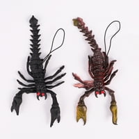 Hemoton Tracky igračka TPR Umjetni insekt rekvizira igračku Scorpion sa tote konopcem za stranku za
