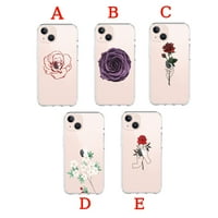 Valentinovo Crvene ruže Transparentna futrola za telefon za iPhone 13PRO, pro max, 12,12PRO, za iPhone11,